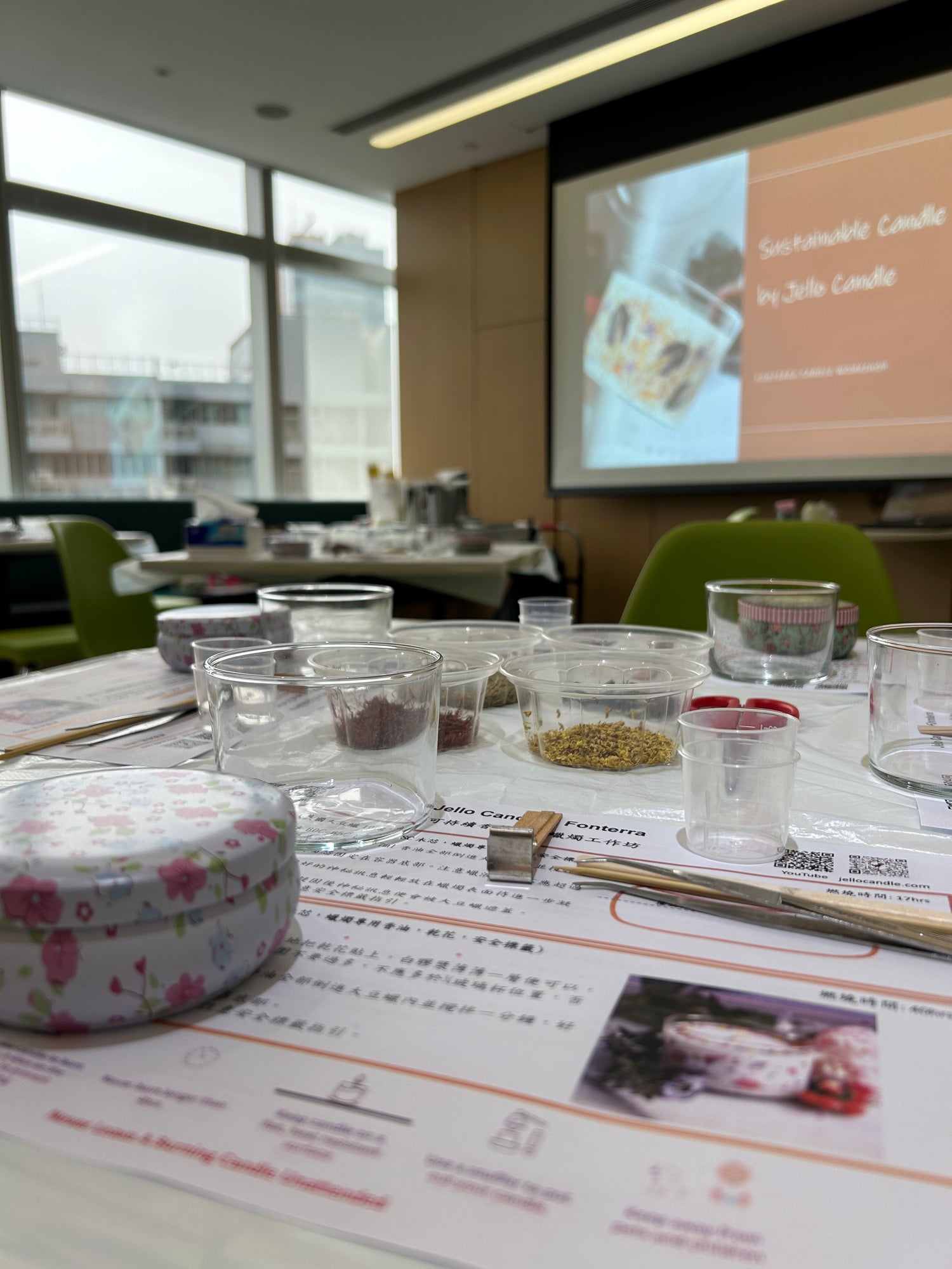 Corporate candle-making workshops for teams — half-day sessions, mini workshops, virtual Zoom classes, and pop-up booths.